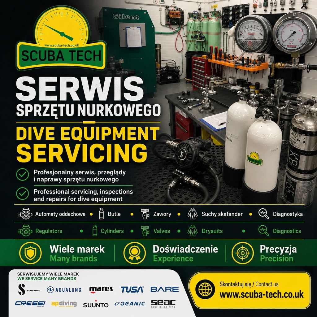Scuba Tech — serwis sprzętu nurkowego